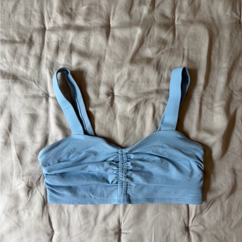 ALO Yoga Light Blue Sports Bra